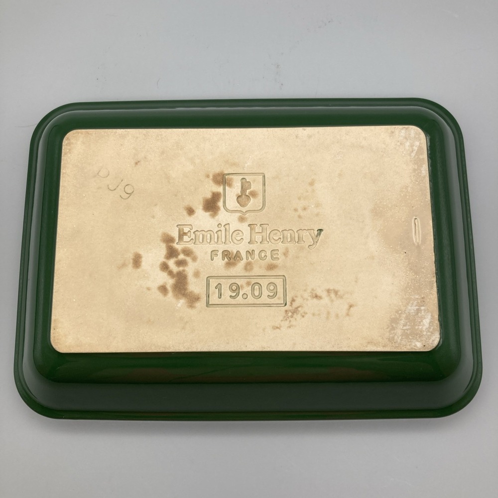Emile Henri 19.09 Green/White Mini Rectangular Casserole Dish